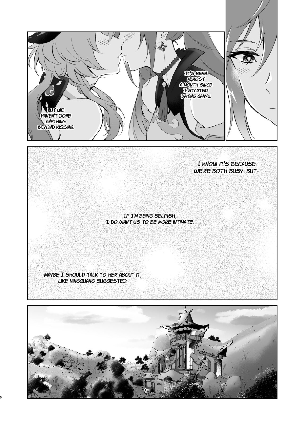 Hentai Manga Comic-Sleep With Me, Ganyu-Read-4